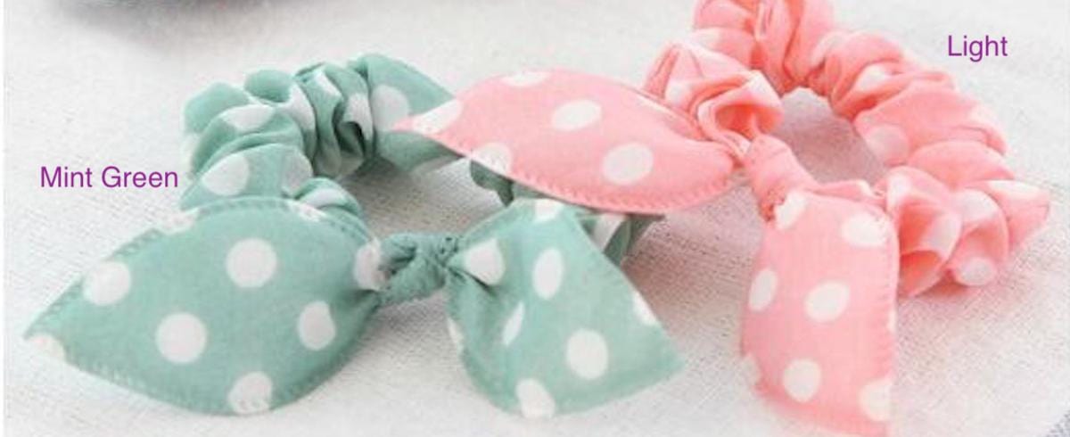 Scrunchies For Girls | Bunny Ear Hair Ties | Hair Ties For Girls and Women | Mommy and Me Hair Ties | Gifts for Girls