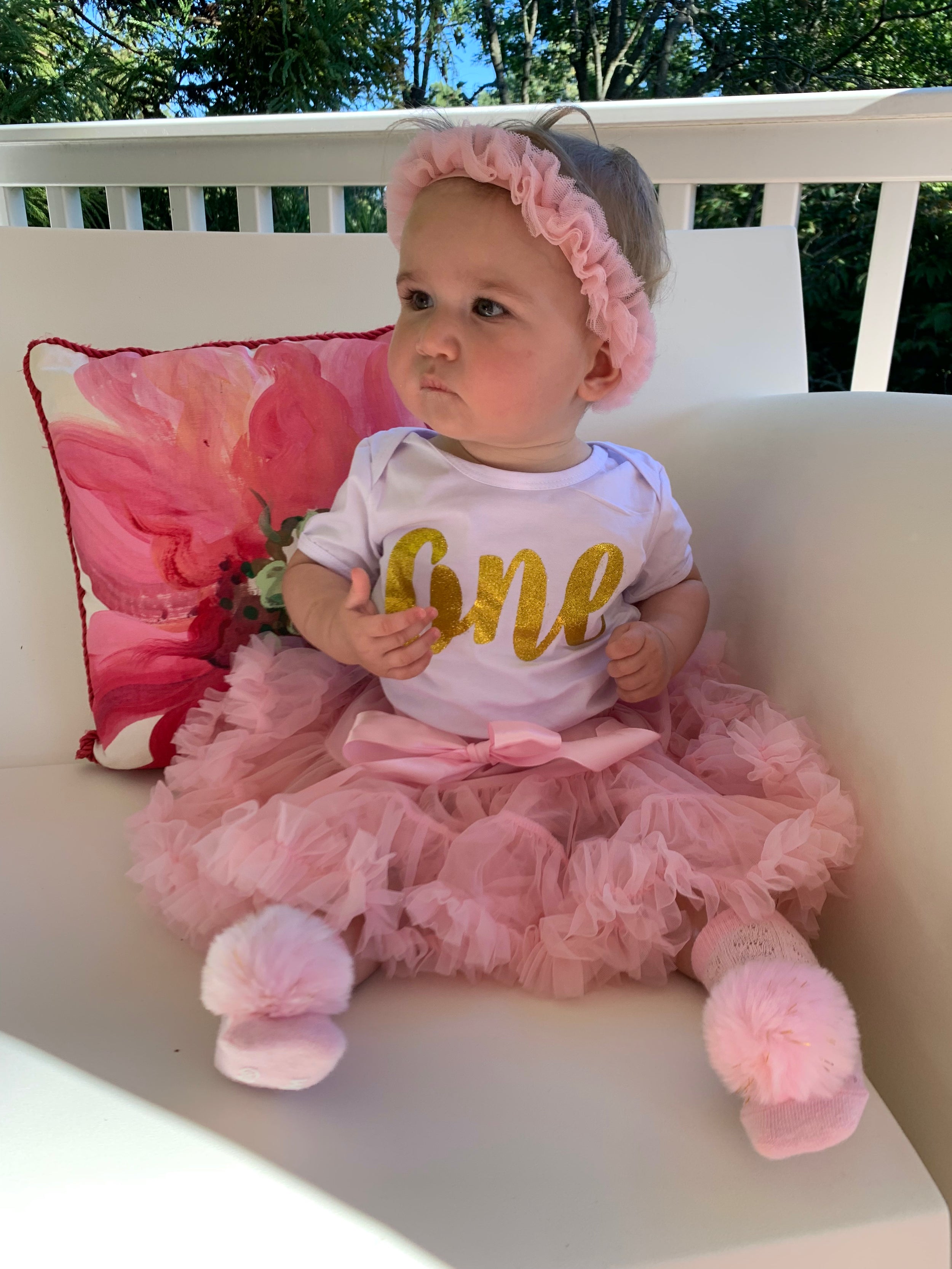 Birthday Tutu Baby Tutu Tutu Fluffy Tutu For Girls Pink Chiffon