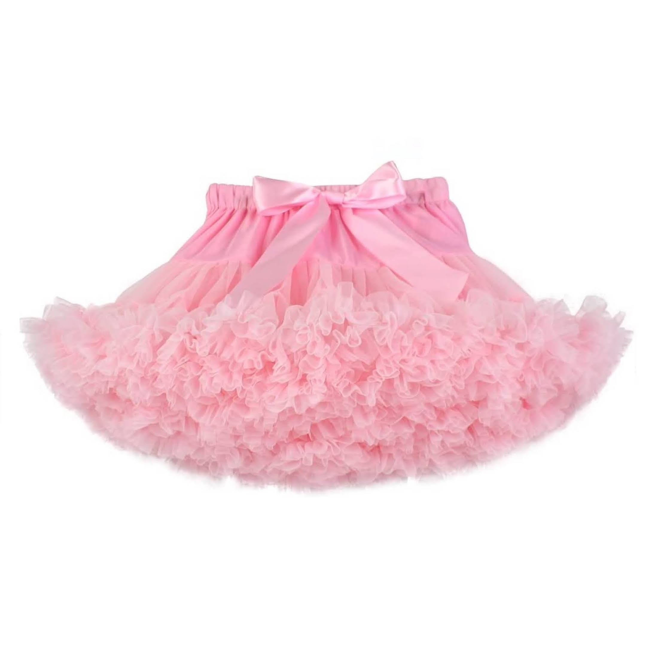 Fluffy Tutu For Girls Pink Chiffon Tutu Skirt Bubble Gum