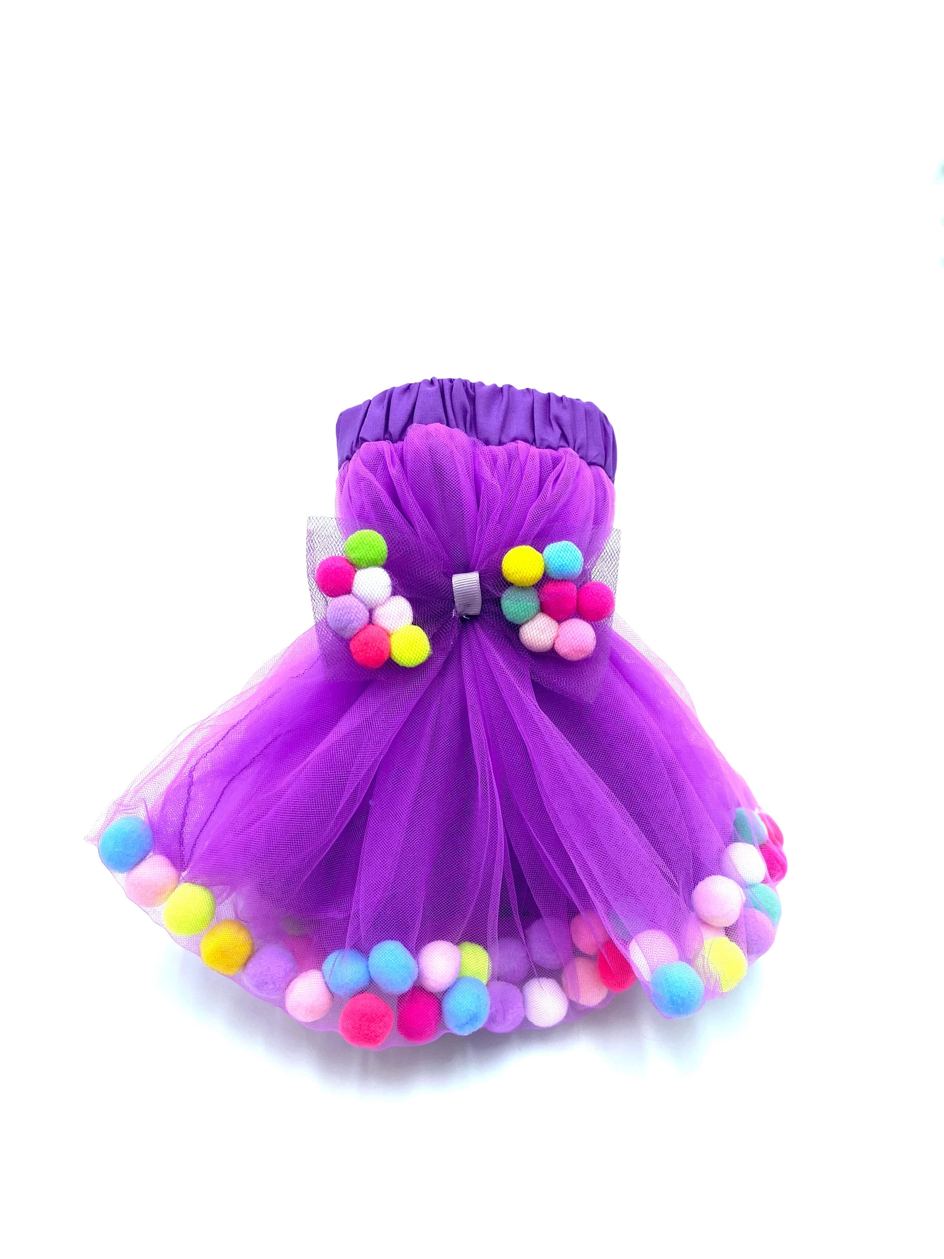 birthday tutu cakesmash, pom pom hair tie bow for children, tutu joli purple pom pom tutu skirt, pom pom tutu, violet pom pom hair bow, pom pom bow ponytail holder in lavender purple, pom pom hair accessories, birthday tutu violet, rainbow pom pom balls tutu, tootoo, pompoms, lavender tutu skirt, purple tutu with poms, pompoms, purple tootoo for kids, kids ballet tutu skirt in violet, baby ballet tutu skirt in purple, tutu set 2 pieces, 2pc pom pom tutu and headband, pom pom tutu and hair tie