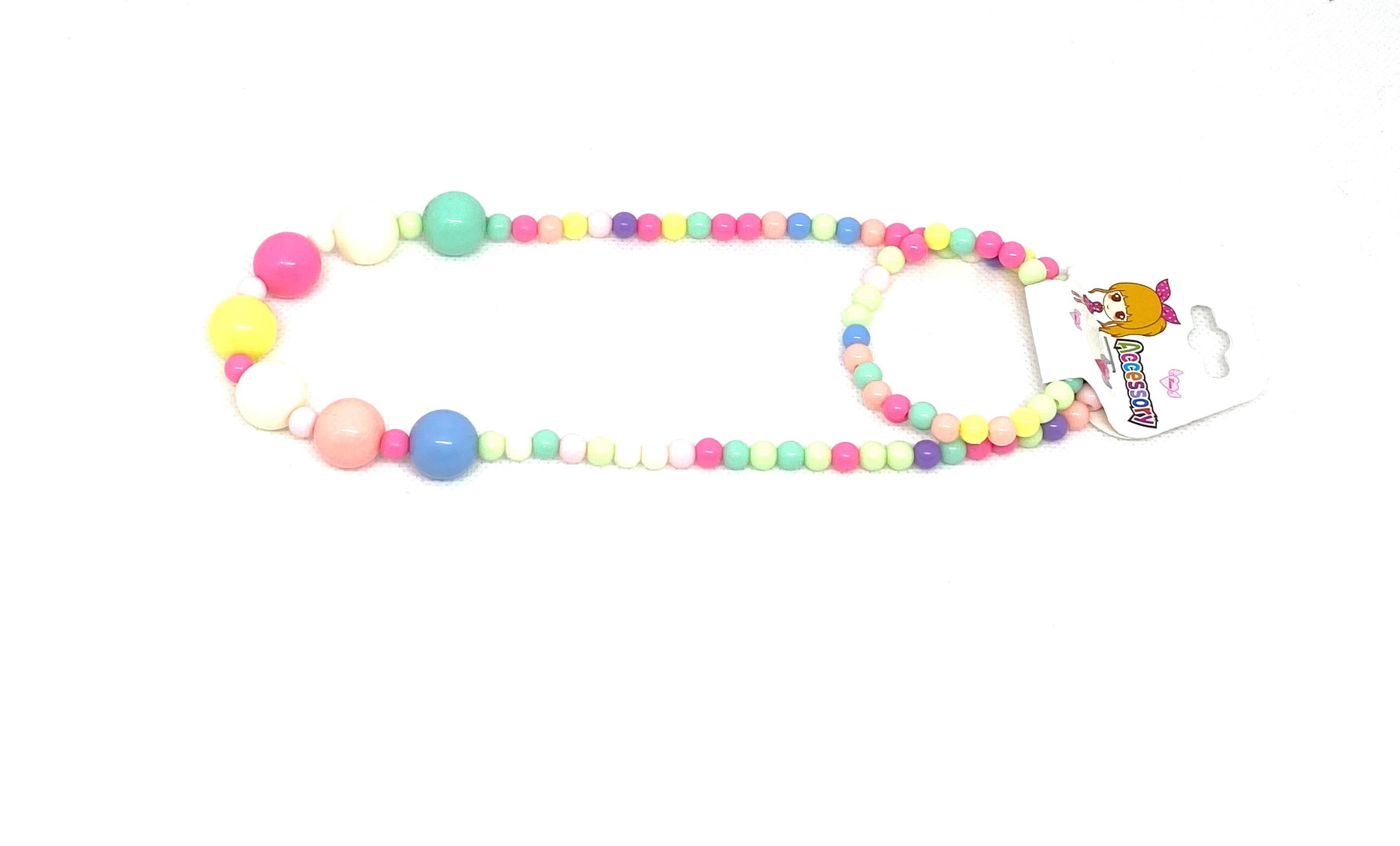 kids jewelry, accessories for girls, pom pom necklace, pom pom bracelet, tutu joli 