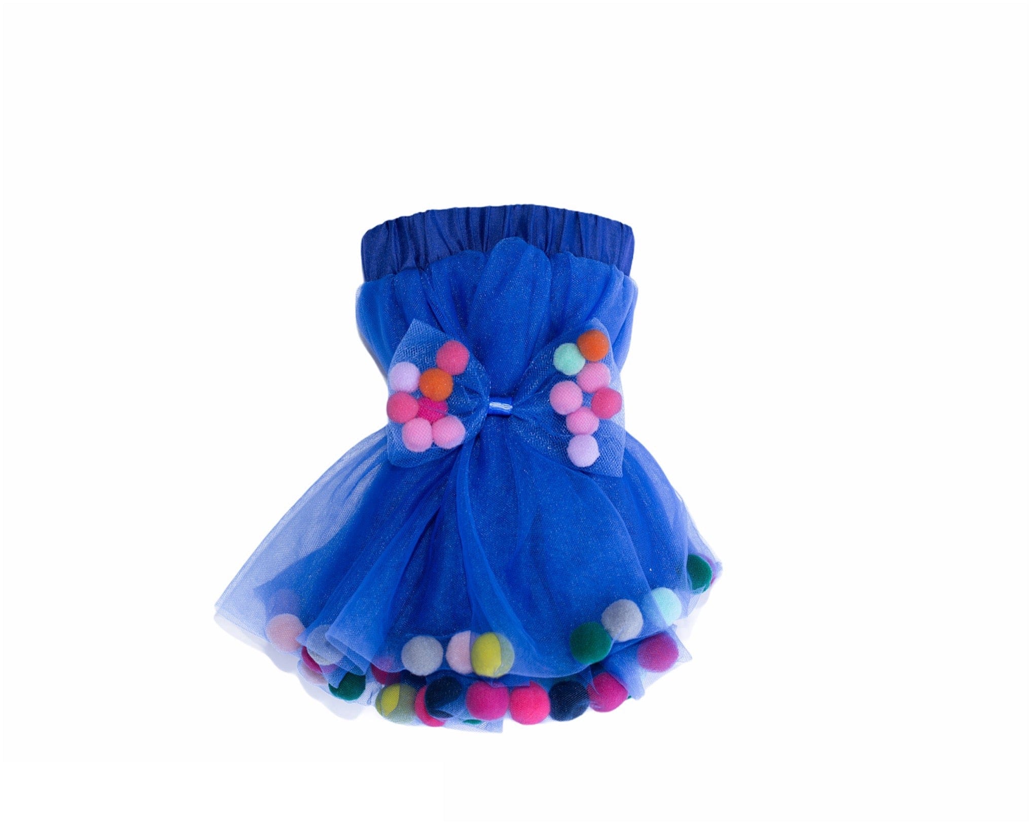 Kids Pom Pom Tutus with Bow Hair Tie | 2Pcs Set