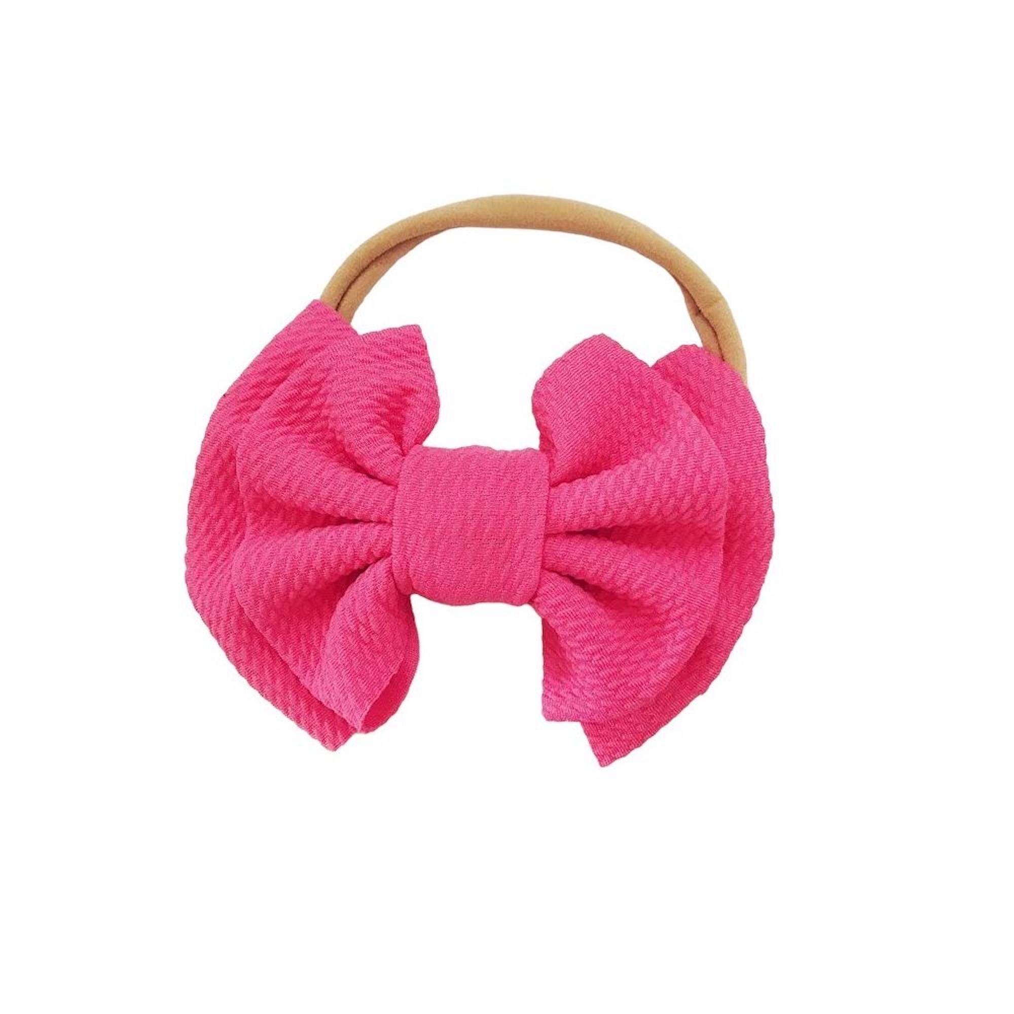 Big Bow Headband | Baby Girl Headband | Toddler Headband | Soft Headband For Girls | Gifts For Girls | Hair Accessories Girls | Hot Pink Headband for girls