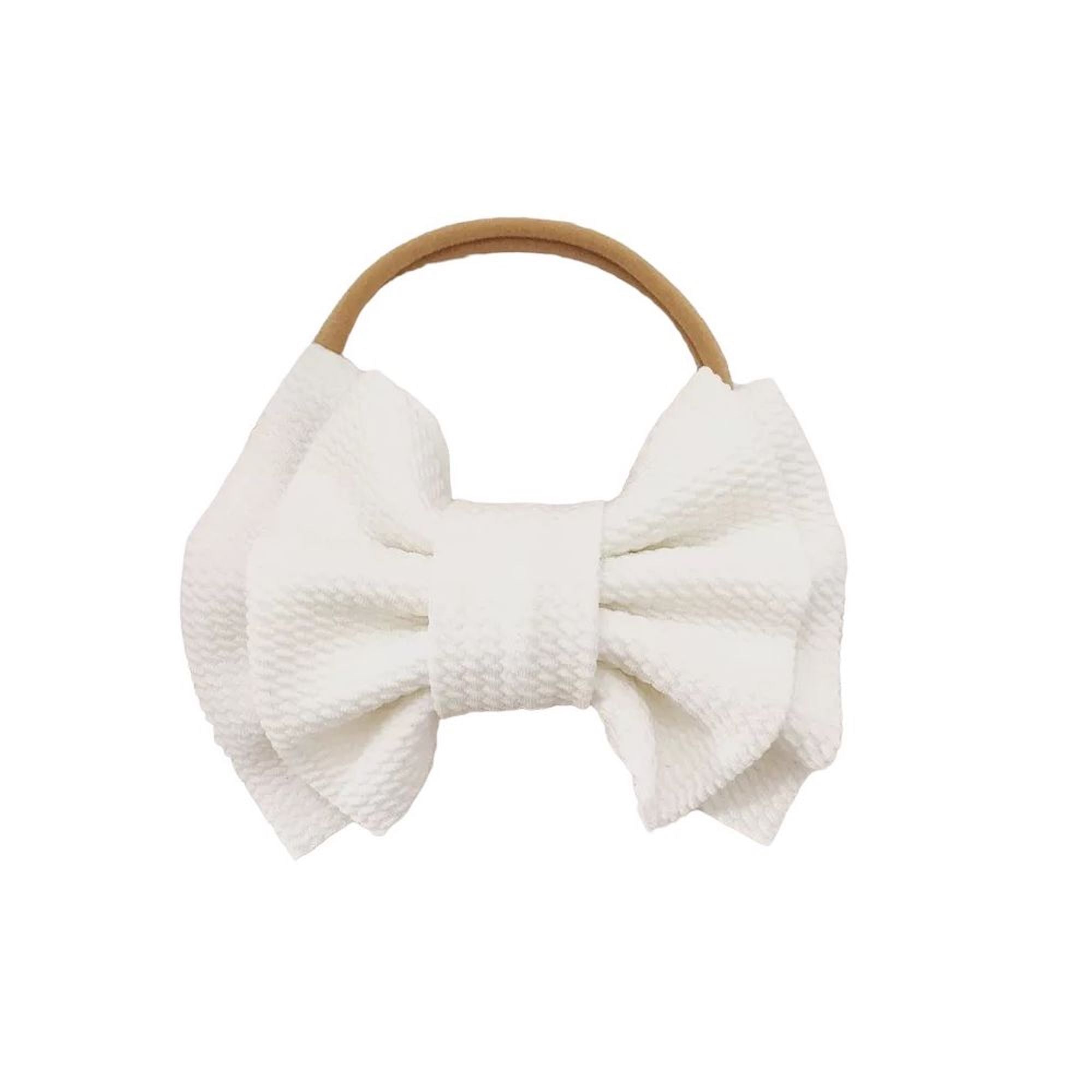 Big Bow Headband | Baby Girl Headband | Toddler Headband | Soft Headband For Girls | Gifts For Girls | Hair Accessories Girls | White Headband For Girls