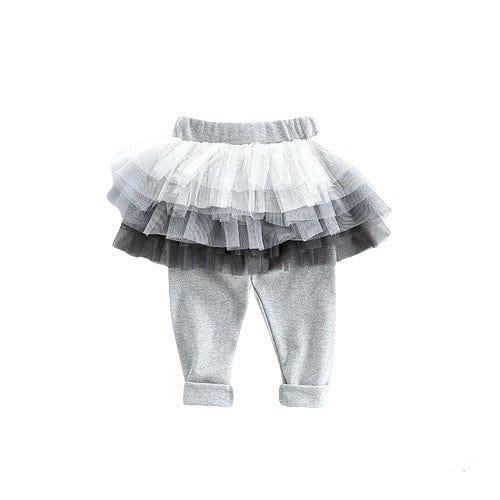 tutu leggings, toddler gray leggings by tutu joli, baby leggings, kids leggings, fluffy tutu