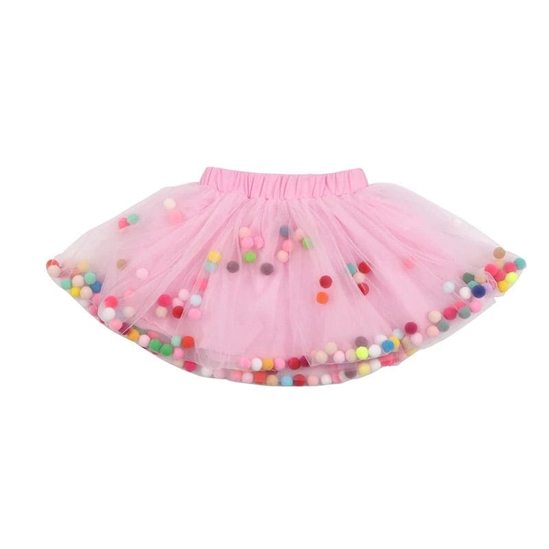 pink pom pom tutu skirt by tutu joli